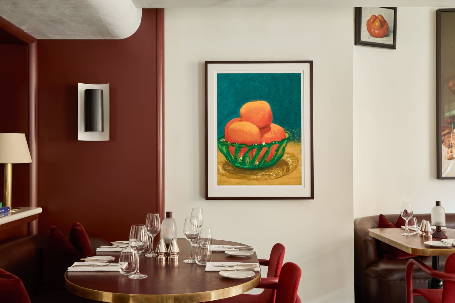 A picture of artwork in Mount St. Restaurant showing: DAVID HOCKNEY ‘iPad drawing 'No. 643'’, 2011. iPad drawing printed in colours