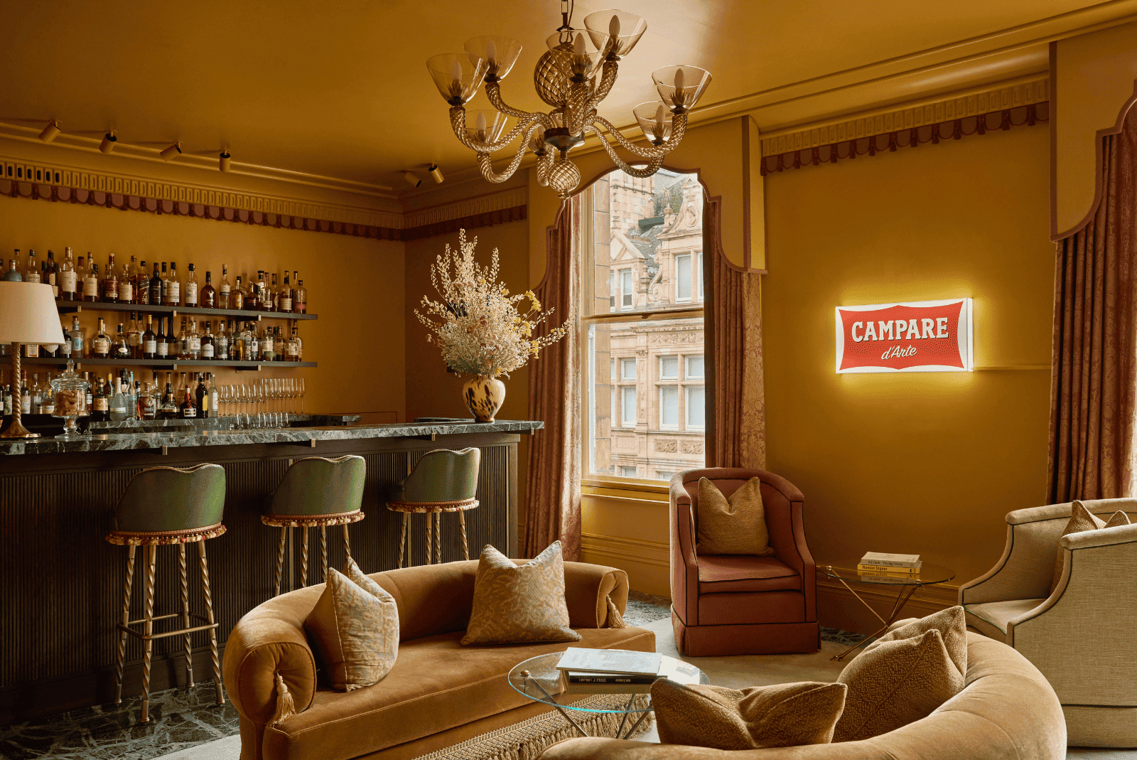 A picture of artwork in The Italian Bar showing: ROXY IN THE BOX (b. 1967) ‘Campare d'arte’, 2024, Lightbox