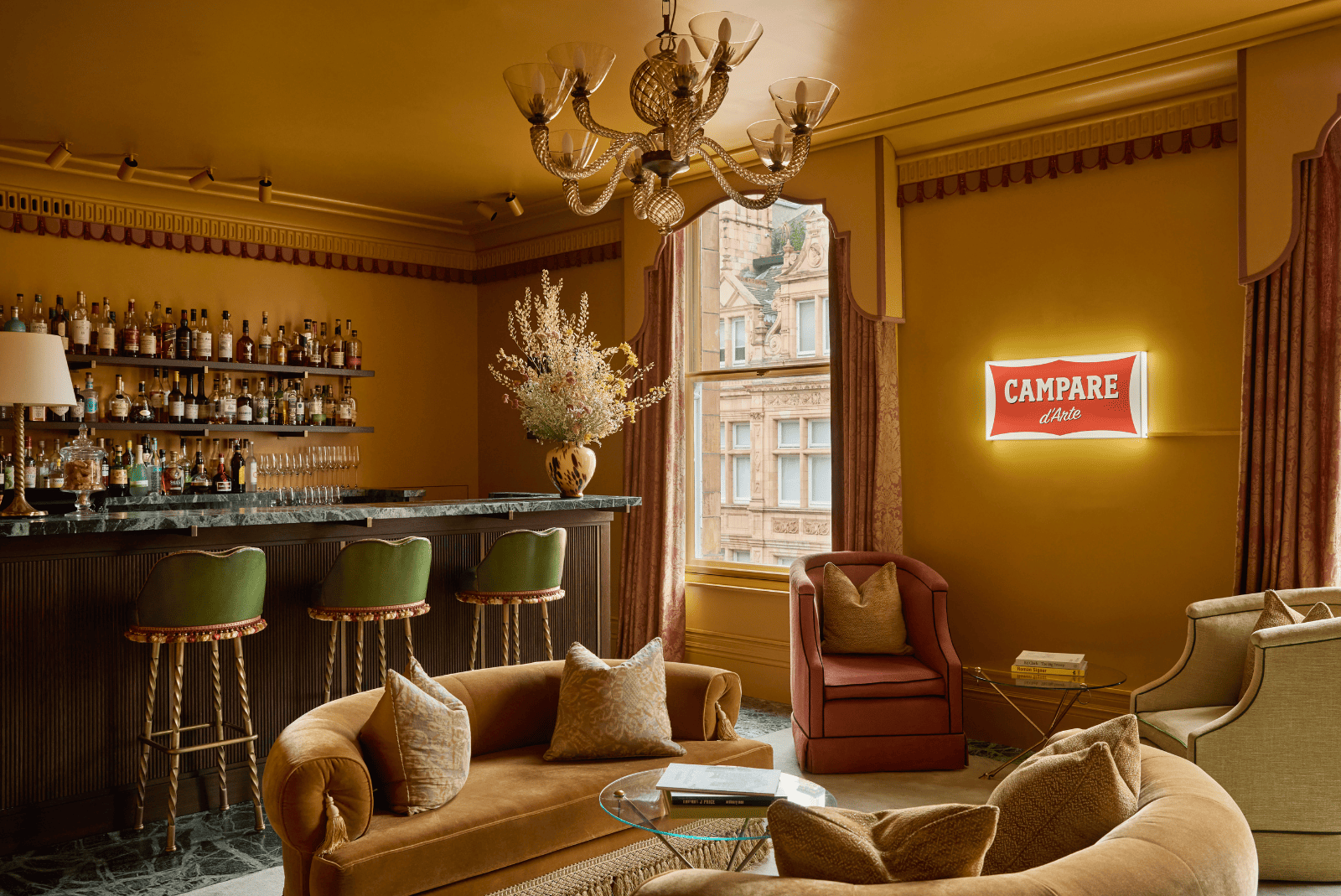 A picture of artwork in The Italian Bar showing: ROXY IN THE BOX (b. 1967) ‘Campare d'arte’, 2024, Lightbox