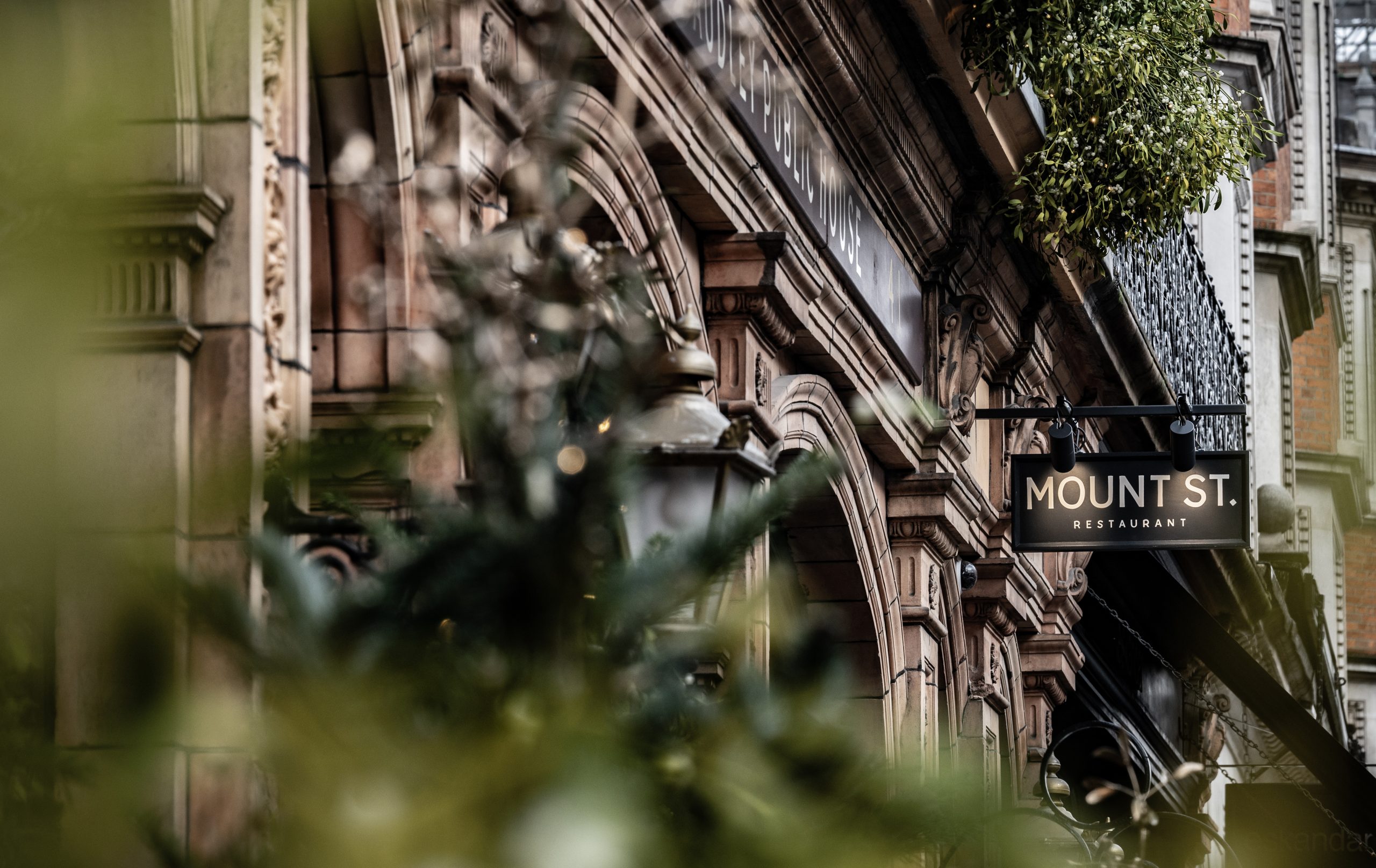 The exterior of The Audley.