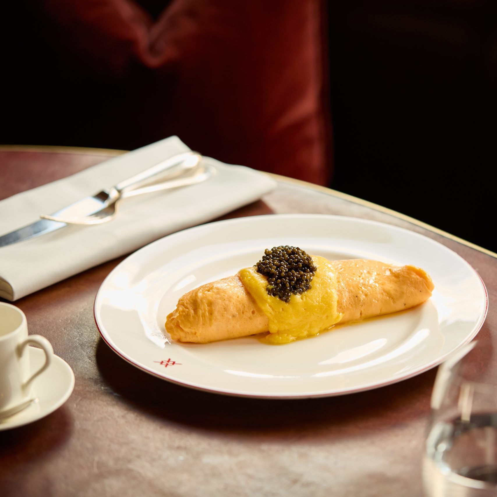 Oscietra caviar omelette